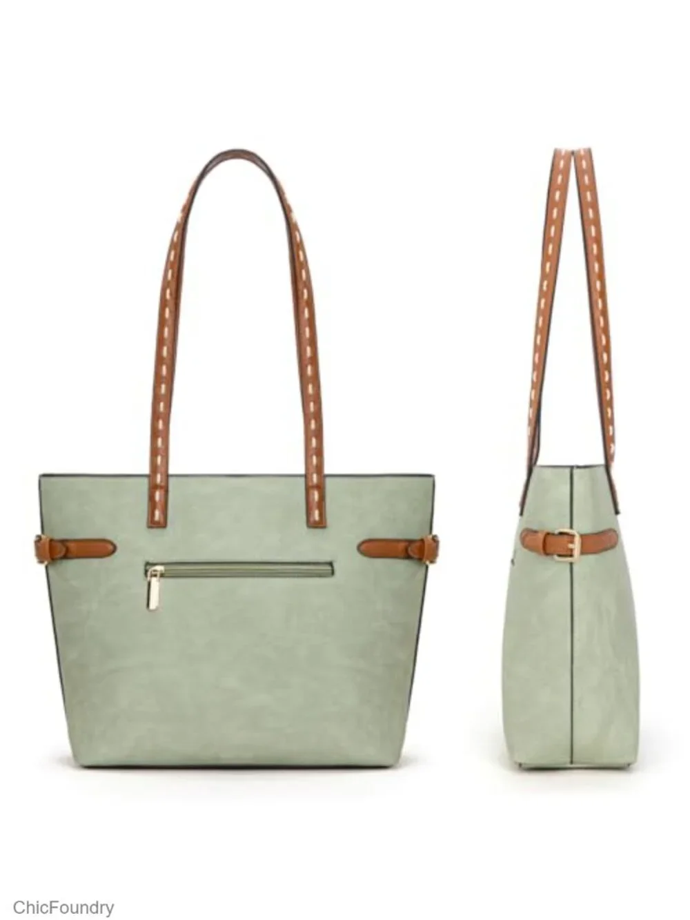 Minimalist Tote Bag Women Shoulder Handbag Faux Leather Hobo Purse Everyday